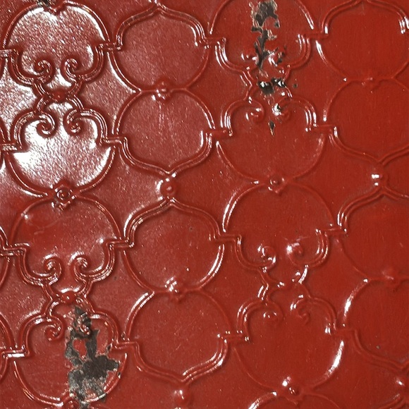 Red Metal Display Tray/Riser - Picture 4 of 8